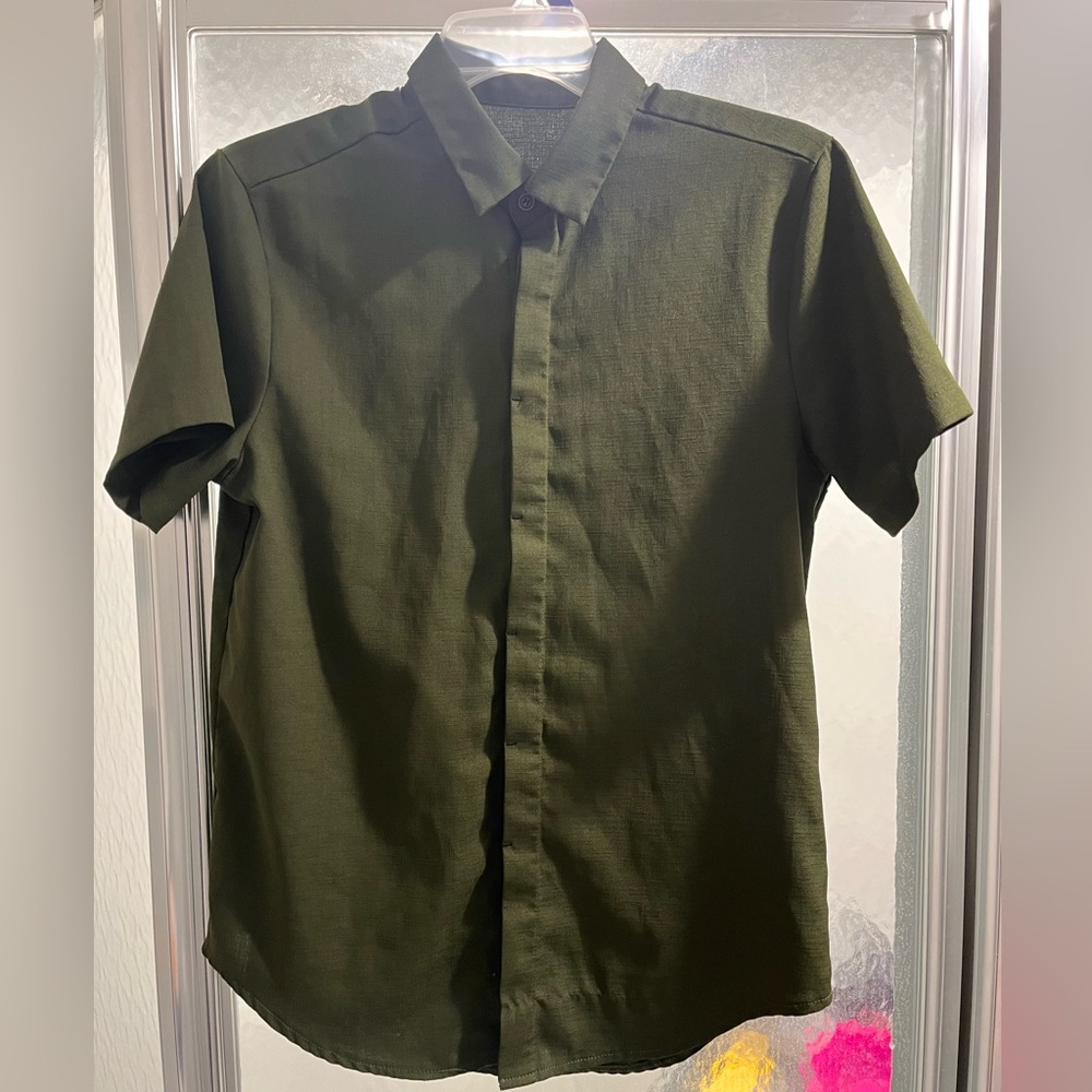 Men’s army great button down